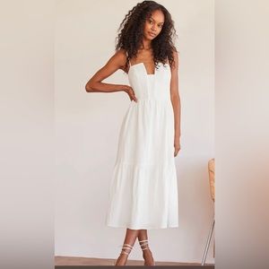 Lulu’s White Midi Dress